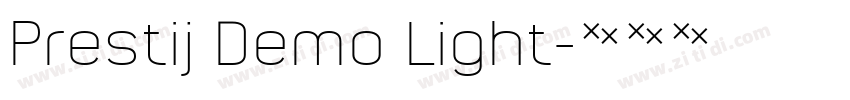 Prestij Demo Light字体转换